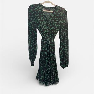 The Kooples Black and Green Long Sleeve Dress. As Seen On TV. St. Patrick’s Day